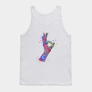 Okay hand sign symbol Tank Top